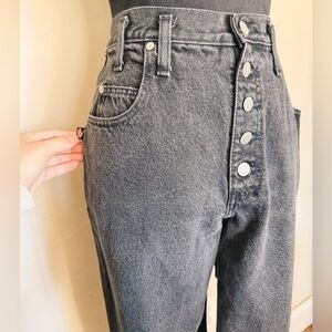 Sasson High Rise Dark Wash Button-Fly Jeans